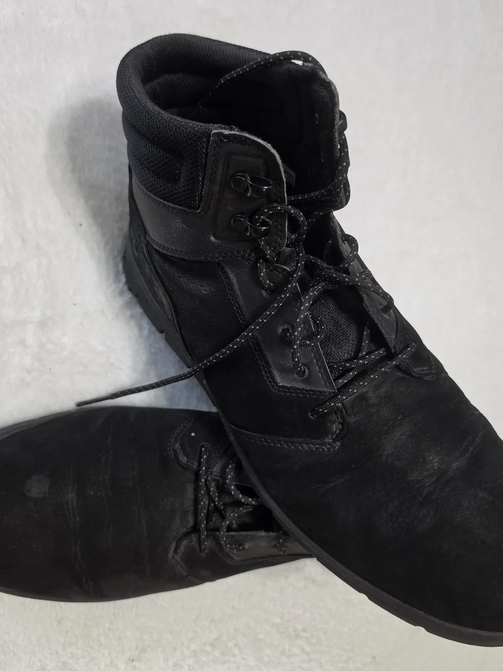 Timberland Graydon Men's Lightweight Sneaker Boots in black nubuck leather Sz 12
